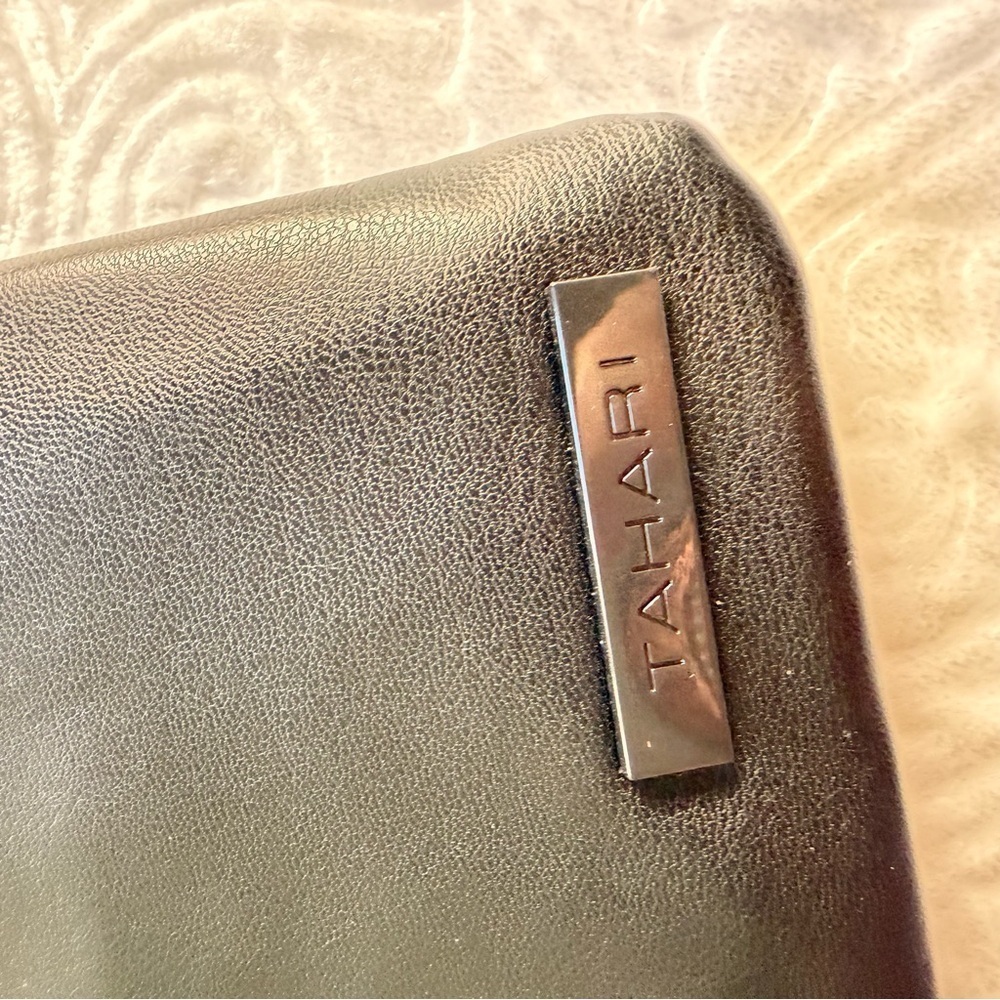 Tahari Black & Animal Print Crossbody Bag NWT - Picture 2 of 12